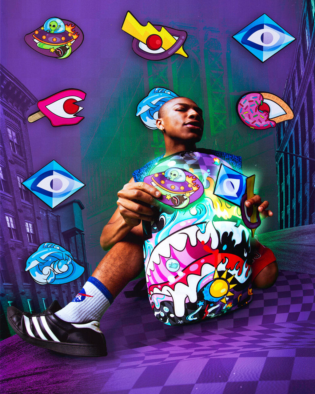 SPRAYGROUND MAD SCIENTIST (6 REMOVABLE EYES) BACKPACK