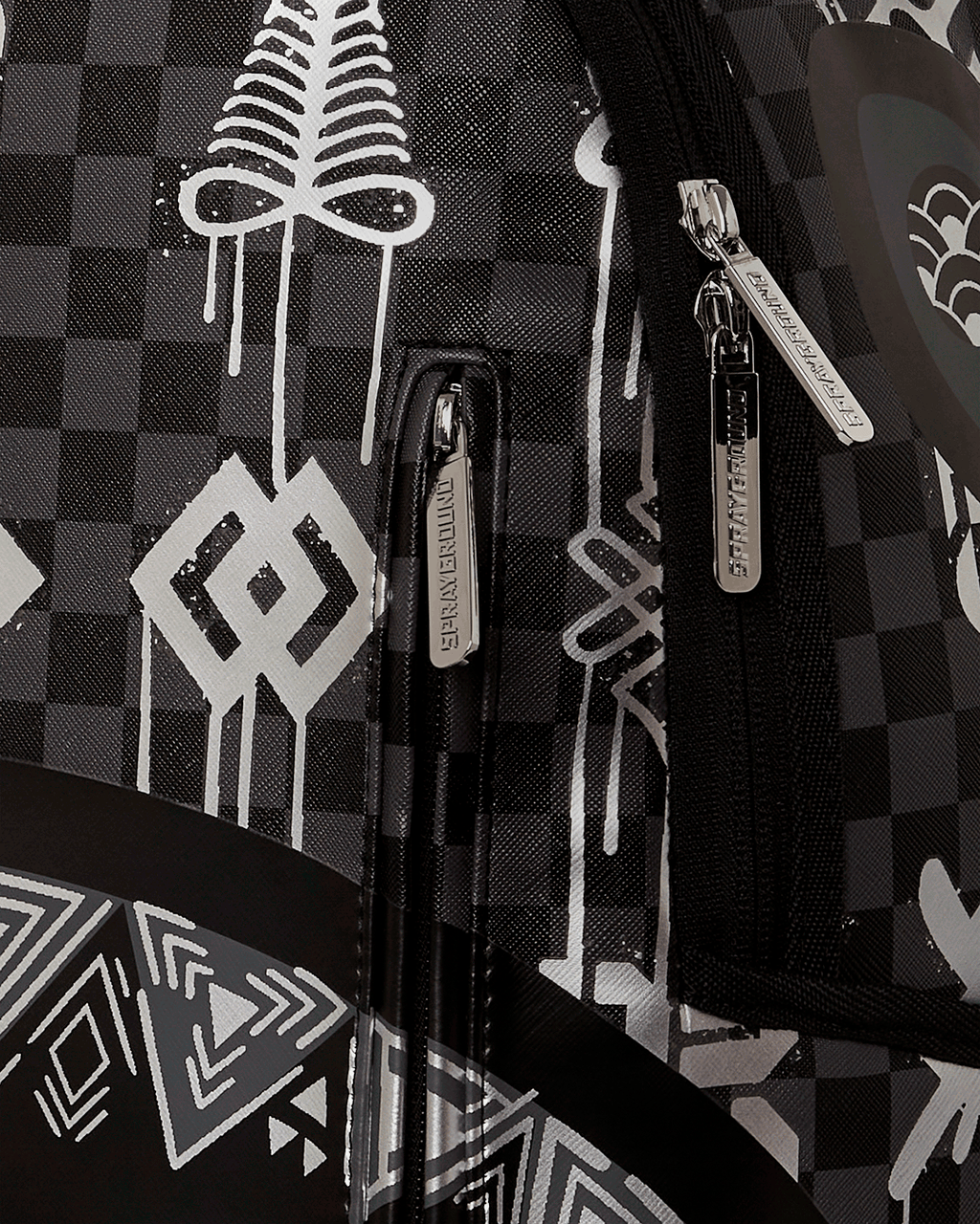 SPRAYGROUND AFRICAN INTELLIGENCE 9 POWER GLYPHICS BACKPACK - SANDFLOWER COLLAB