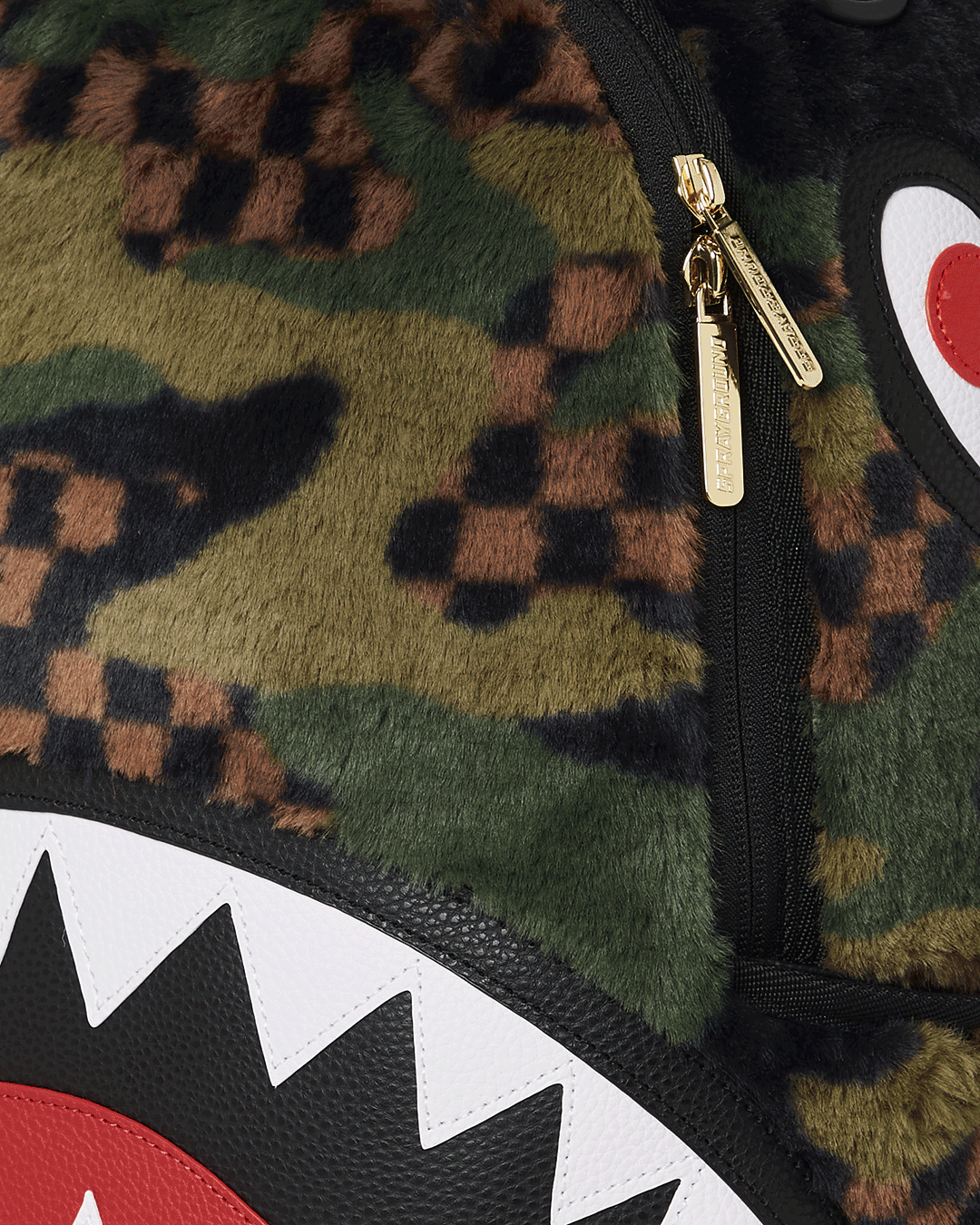 SPRAYGROUND BIG SKY FUR SHARK BACKPACK