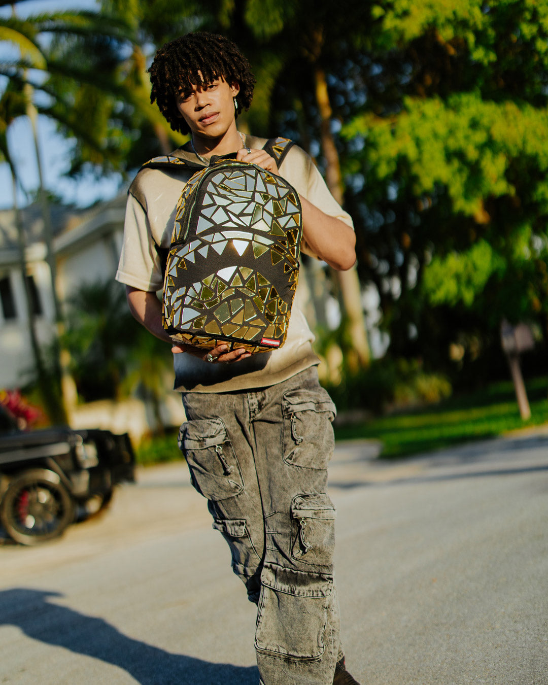 SPRAYGROUND HAND MADE MIRROR SHARK BURST - SUPER EXCLUSIVE