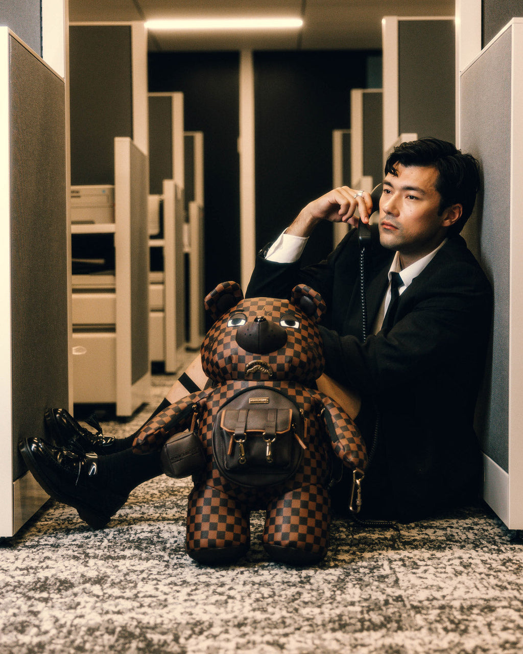 SPRAYGROUND CHECKMATE ROYALE MONEYBEAR TEDDYBEAR BACKPACK