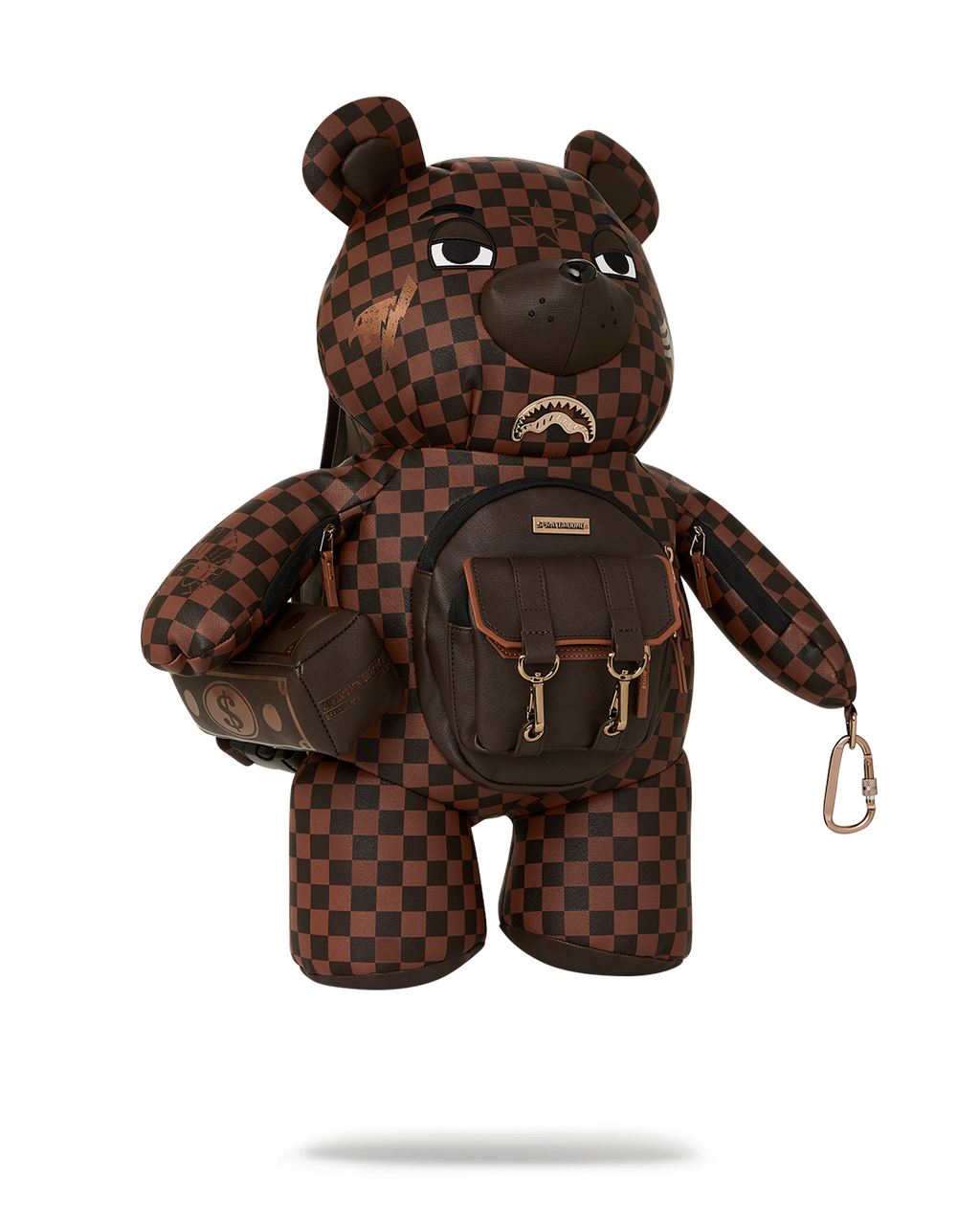 SPRAYGROUND CHECKMATE ROYALE MONEYBEAR TEDDYBEAR BACKPACK