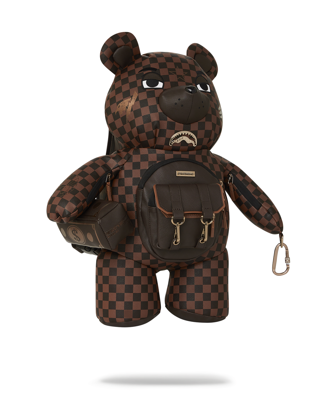 SPRAYGROUND CHECKMATE ROYALE MONEYBEAR TEDDYBEAR BACKPACK