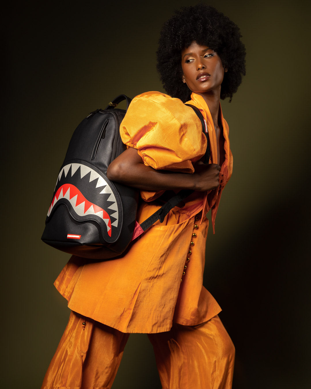 SPRAYGROUND VELCRO SHARK - 3 INTERCHANGEABLE SHARKS BACKPACK (DLXV)