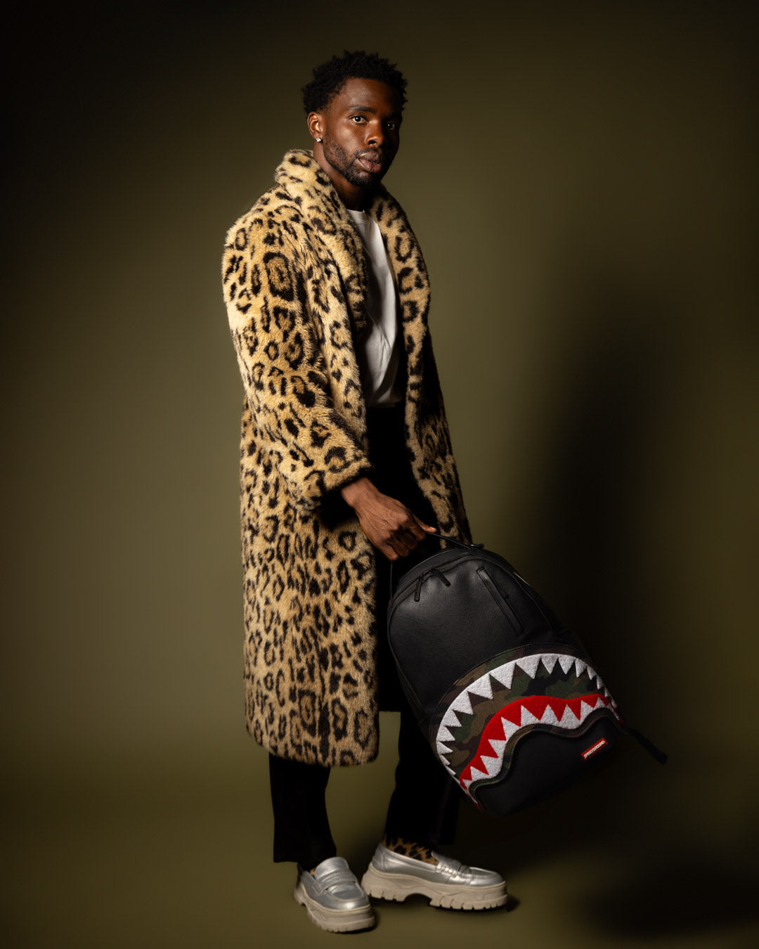SPRAYGROUND VELCRO SHARK - 3 INTERCHANGEABLE SHARKS BACKPACK (DLXV)
