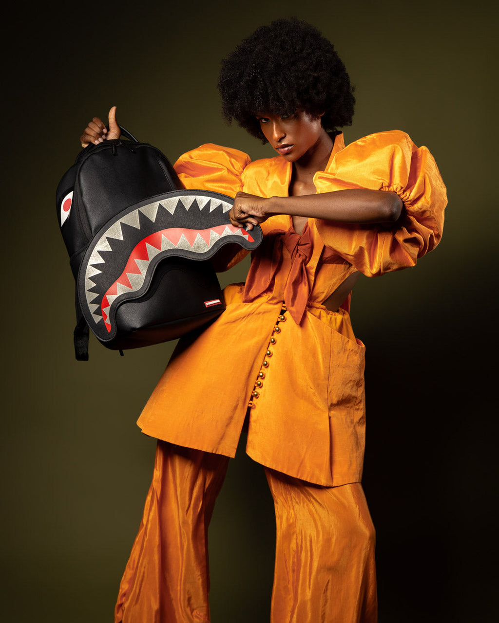 SPRAYGROUND VELCRO SHARK - 3 INTERCHANGEABLE SHARKS BACKPACK (DLXV)