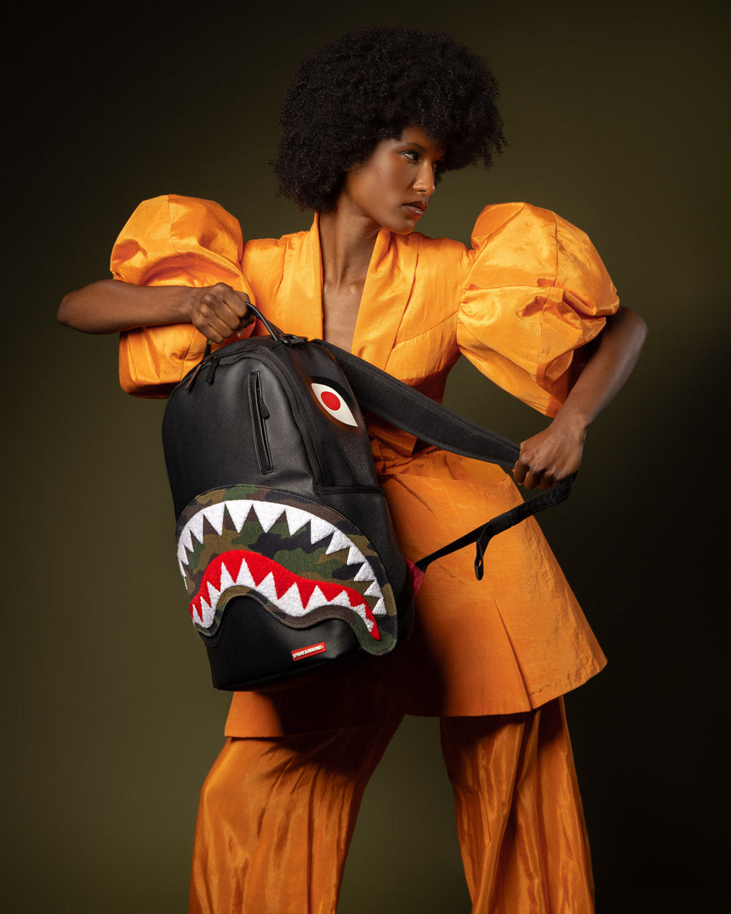 SPRAYGROUND VELCRO SHARK - 3 INTERCHANGEABLE SHARKS BACKPACK (DLXV)