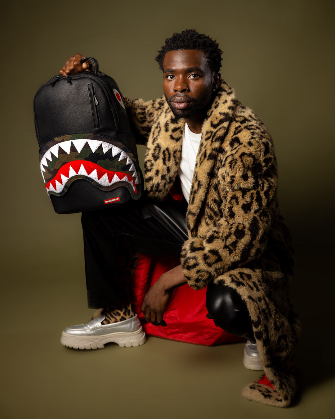 SPRAYGROUND VELCRO SHARK - 3 INTERCHANGEABLE SHARKS BACKPACK (DLXV)