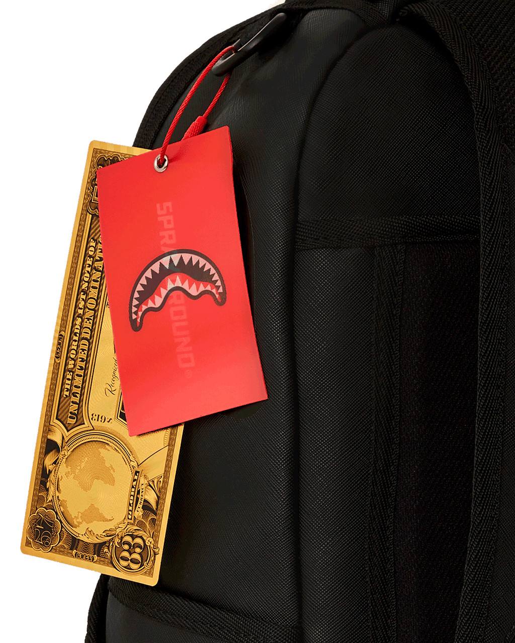 SPRAYGROUND VELCRO SHARK - 3 INTERCHANGEABLE SHARKS BACKPACK (DLXV)