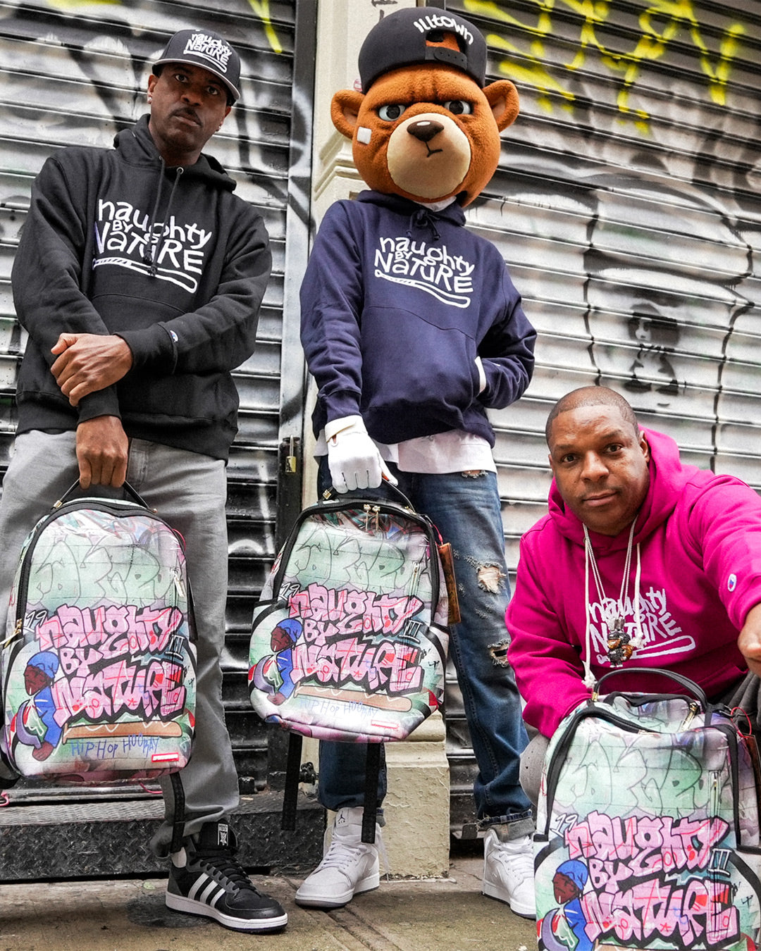 SPRAYGROUND NAUGHTY BY NATURE HIP HOP HOORAY 30TH ANNIVERSARY COLLAB BACKPACK