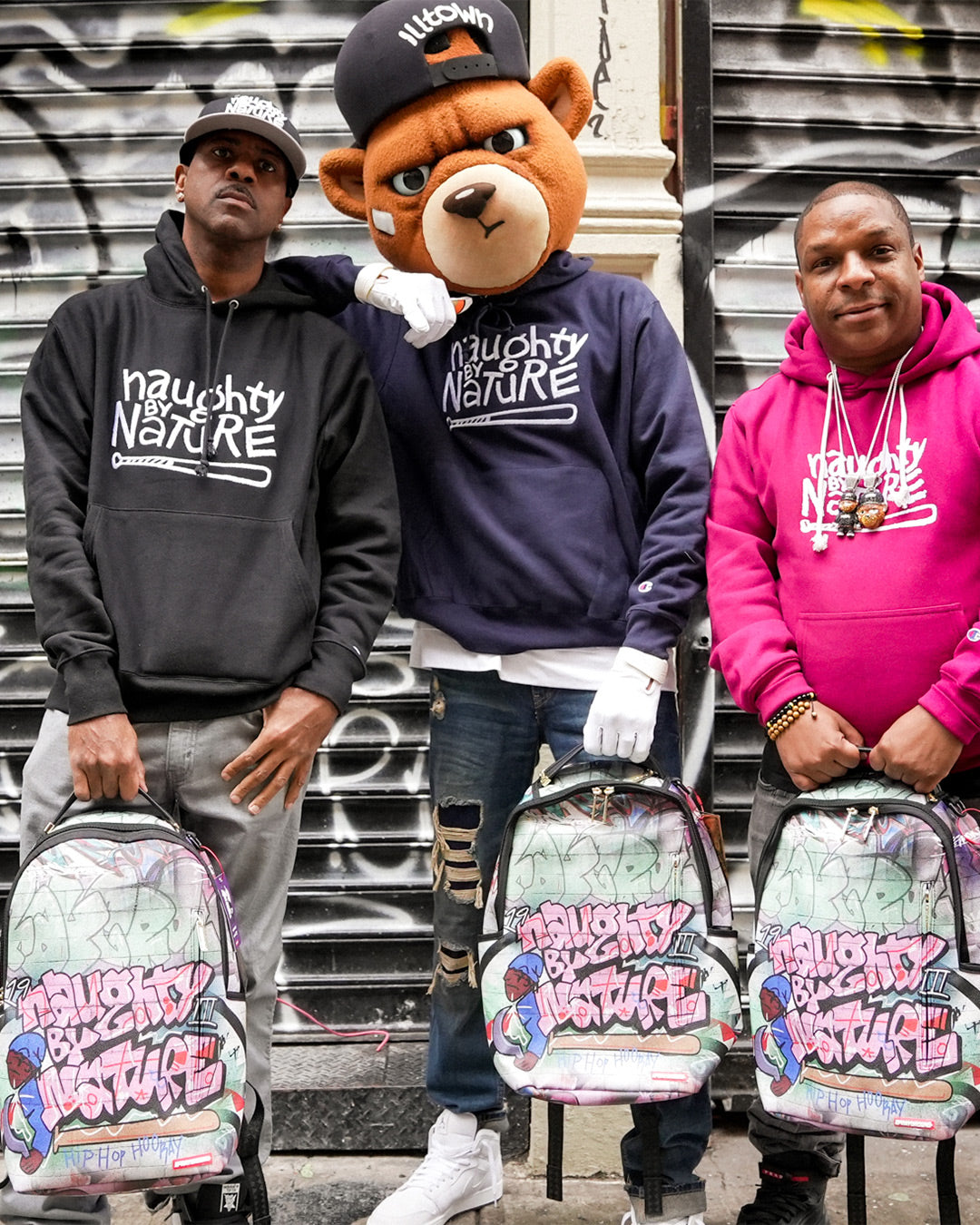 SPRAYGROUND NAUGHTY BY NATURE HIP HOP HOORAY 30TH ANNIVERSARY COLLAB BACKPACK