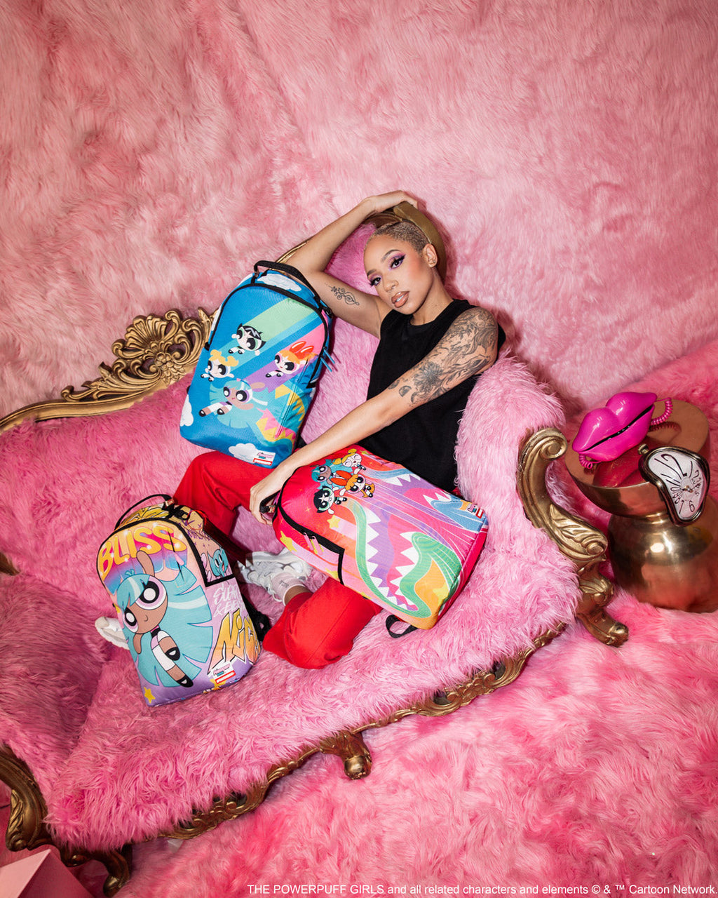 SPRAYGROUND POWER PUFF GIRLS: BUST OUT DLXSR BACKPACK