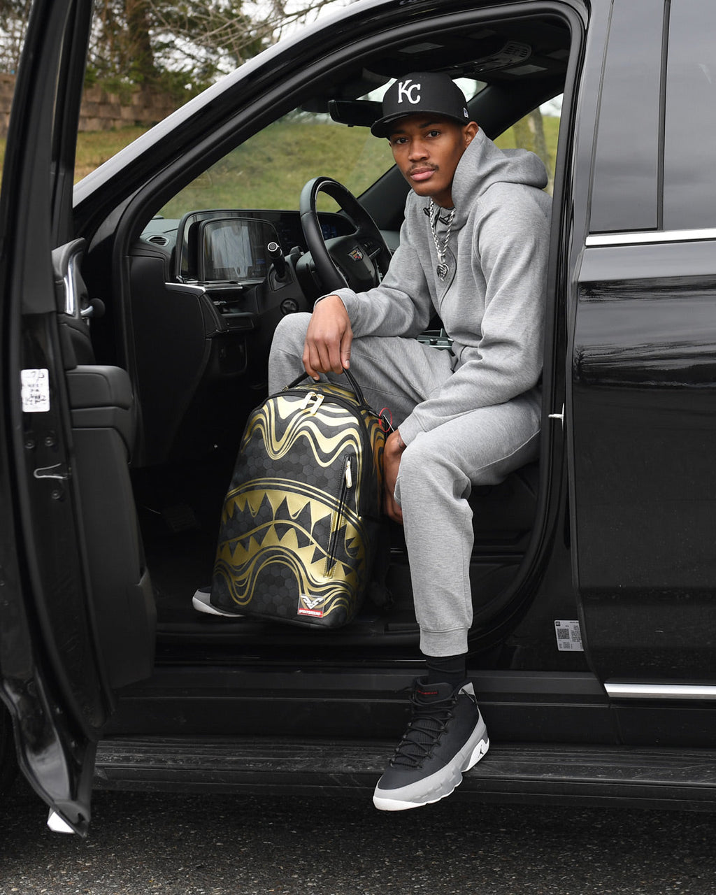 SPRAYGROUND HONEYCOMB DEVONTA SMITH COLLAB BACKPACK