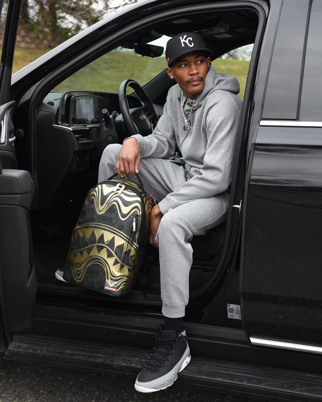 SPRAYGROUND HONEYCOMB DEVONTA SMITH COLLAB BACKPACK