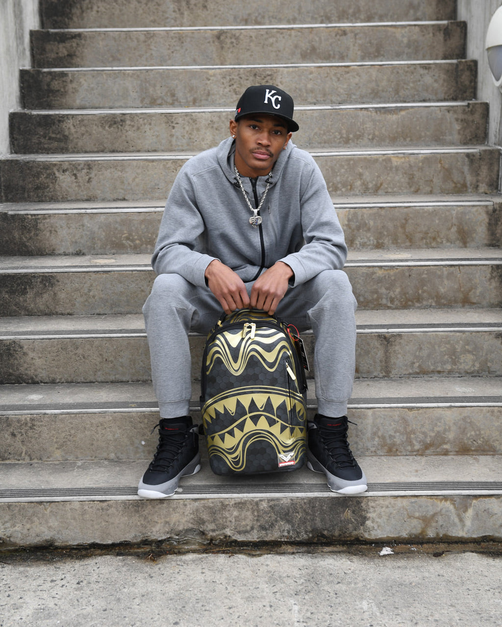 SPRAYGROUND HONEYCOMB DEVONTA SMITH COLLAB BACKPACK