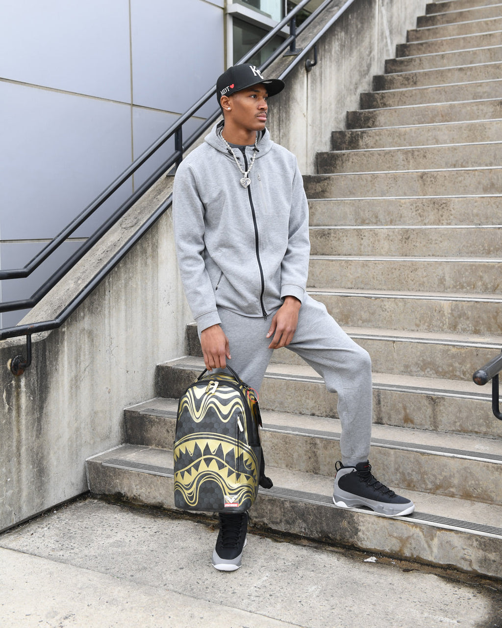 SPRAYGROUND HONEYCOMB DEVONTA SMITH COLLAB BACKPACK