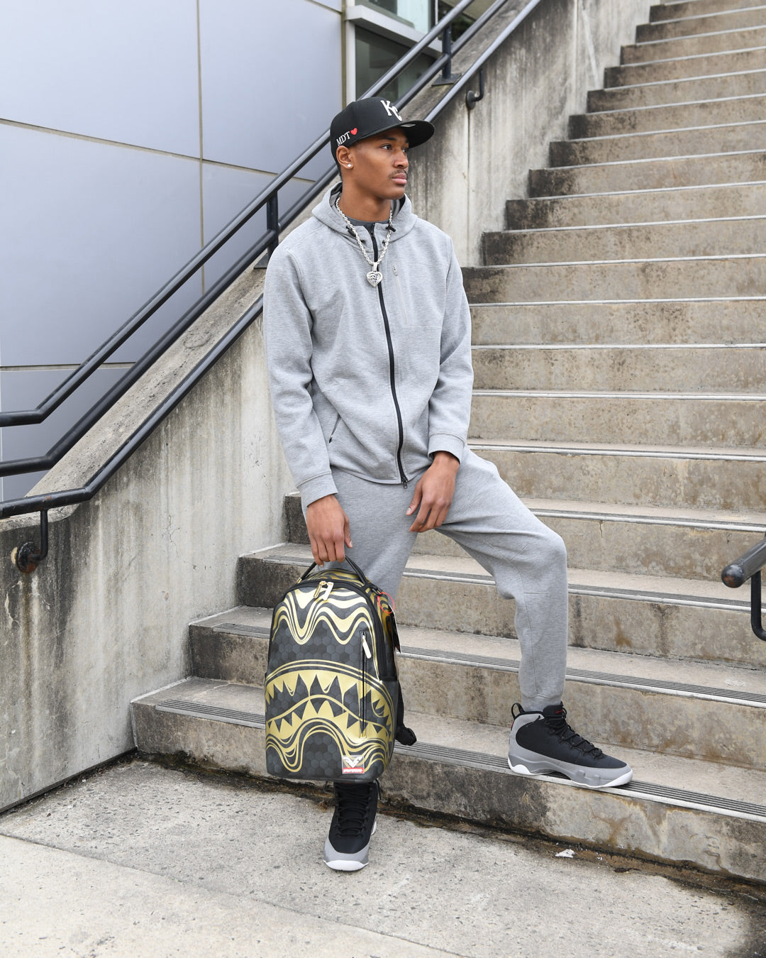 SPRAYGROUND HONEYCOMB DEVONTA SMITH COLLAB BACKPACK