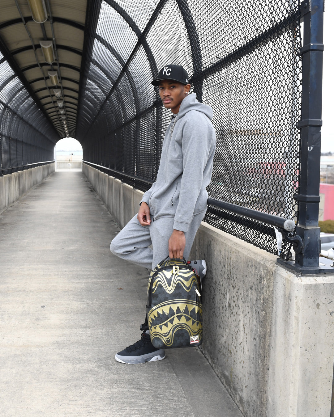 SPRAYGROUND HONEYCOMB DEVONTA SMITH COLLAB BACKPACK