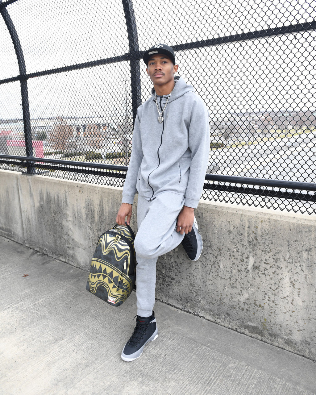 SPRAYGROUND HONEYCOMB DEVONTA SMITH COLLAB BACKPACK