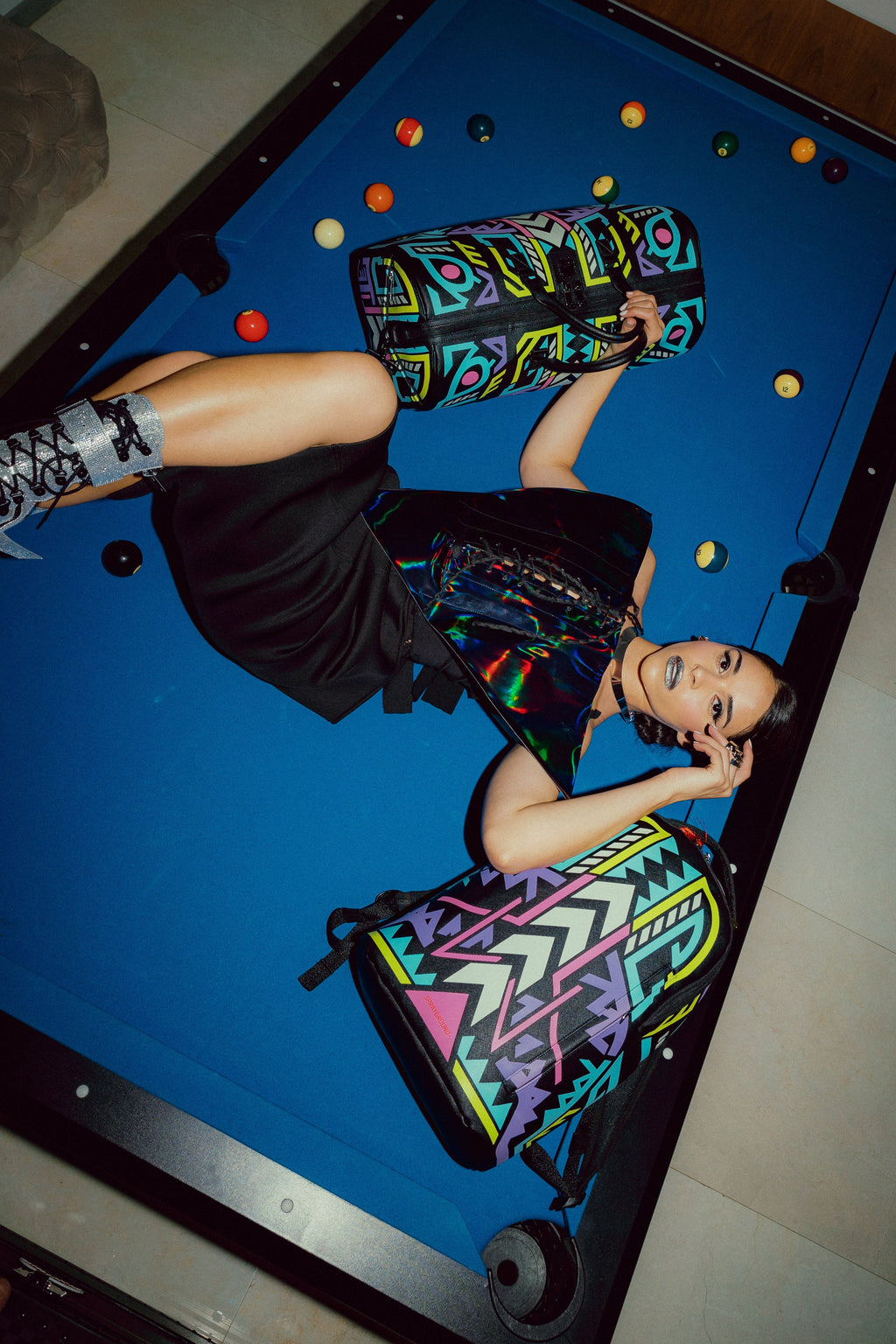 SPRAYGROUND A.I. PATH TO THE FUTURE III BACKPACK - SANDFLOWER COLLAB (GLOW IN THE DARK)
