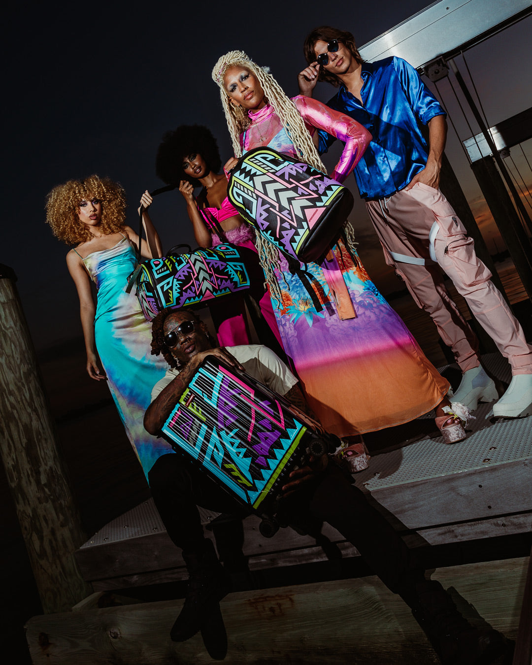 SPRAYGROUND A.I. PATH TO THE FUTURE III BACKPACK - SANDFLOWER COLLAB (GLOW IN THE DARK)