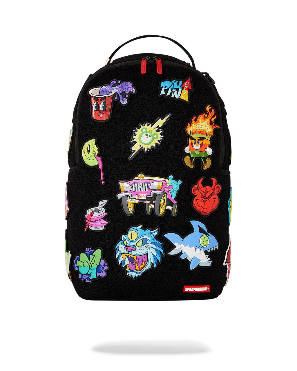 SPRAYGROUND TRANCE PARTY PATCHES BACKPACK (23 VELCRO REMOVABLE PATCHES)