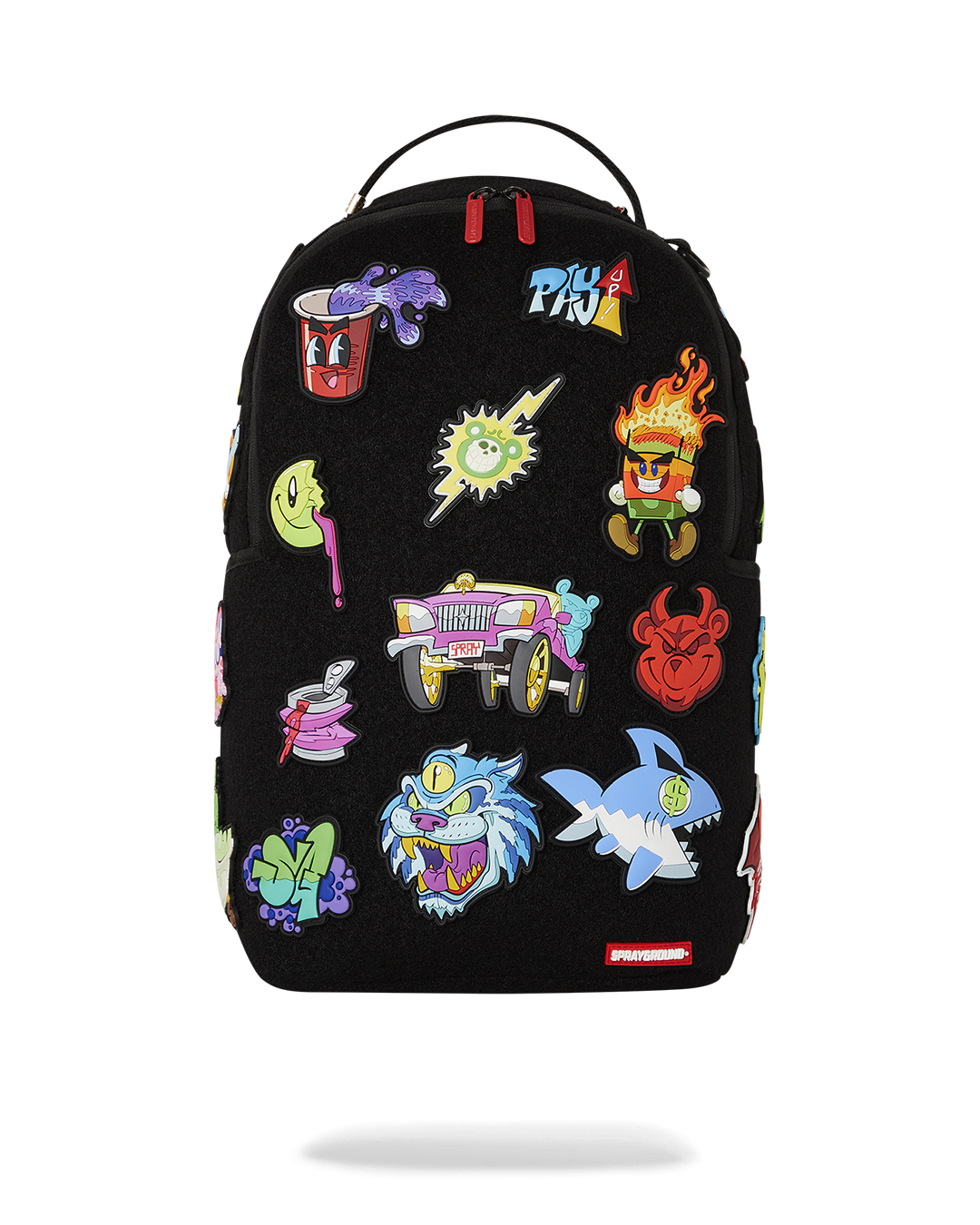 SPRAYGROUND TRANCE PARTY PATCHES BACKPACK (23 VELCRO REMOVABLE PATCHES)
