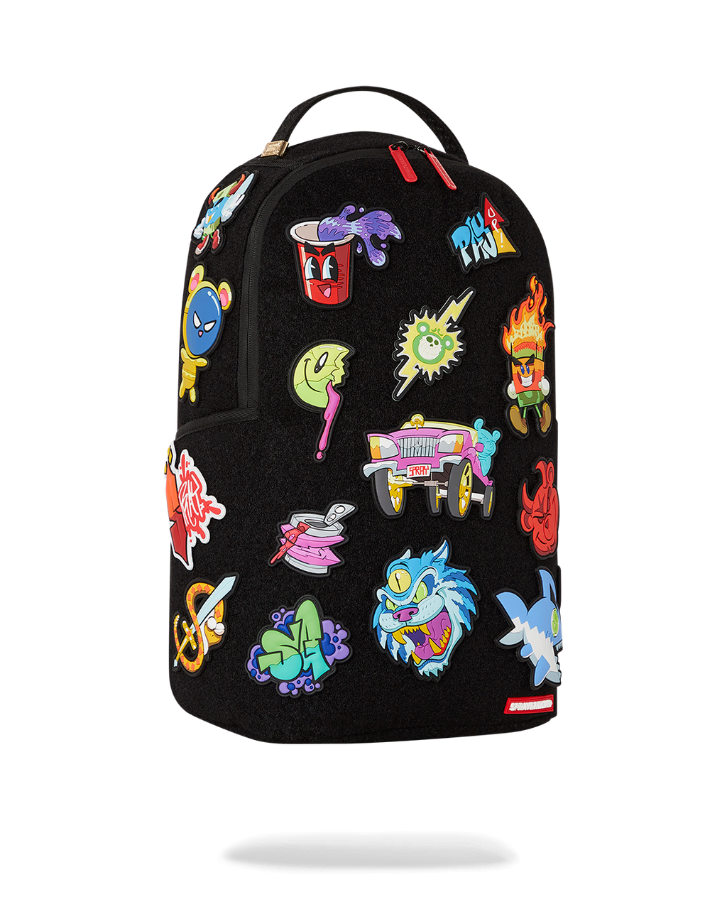 SPRAYGROUND TRANCE PARTY PATCHES BACKPACK (23 VELCRO REMOVABLE PATCHES)