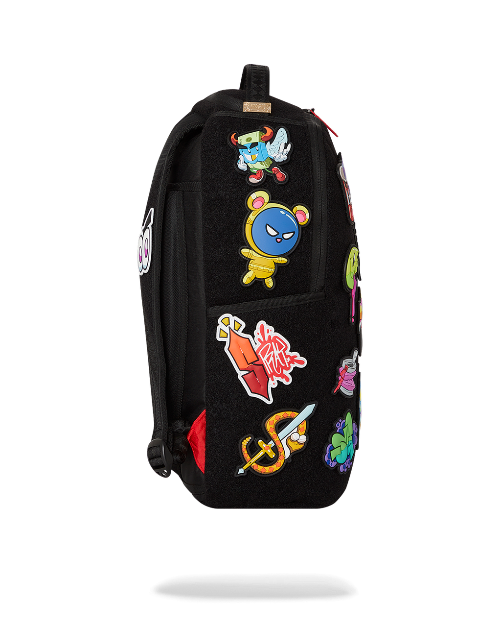 SPRAYGROUND TRANCE PARTY PATCHES BACKPACK (23 VELCRO REMOVABLE PATCHES)