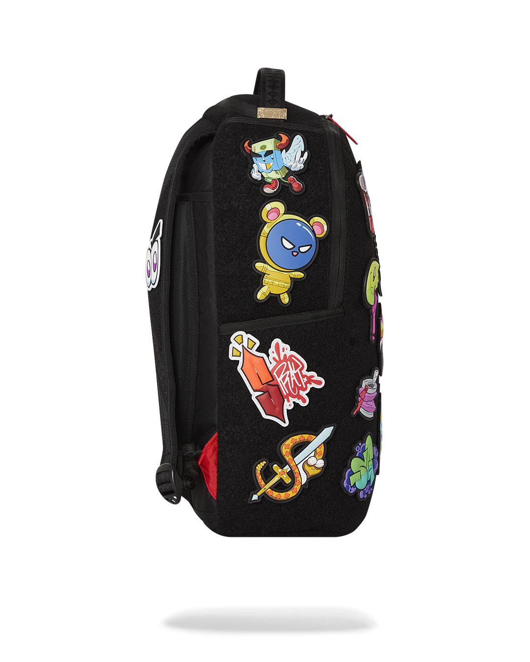 SPRAYGROUND TRANCE PARTY PATCHES BACKPACK (23 VELCRO REMOVABLE PATCHES)
