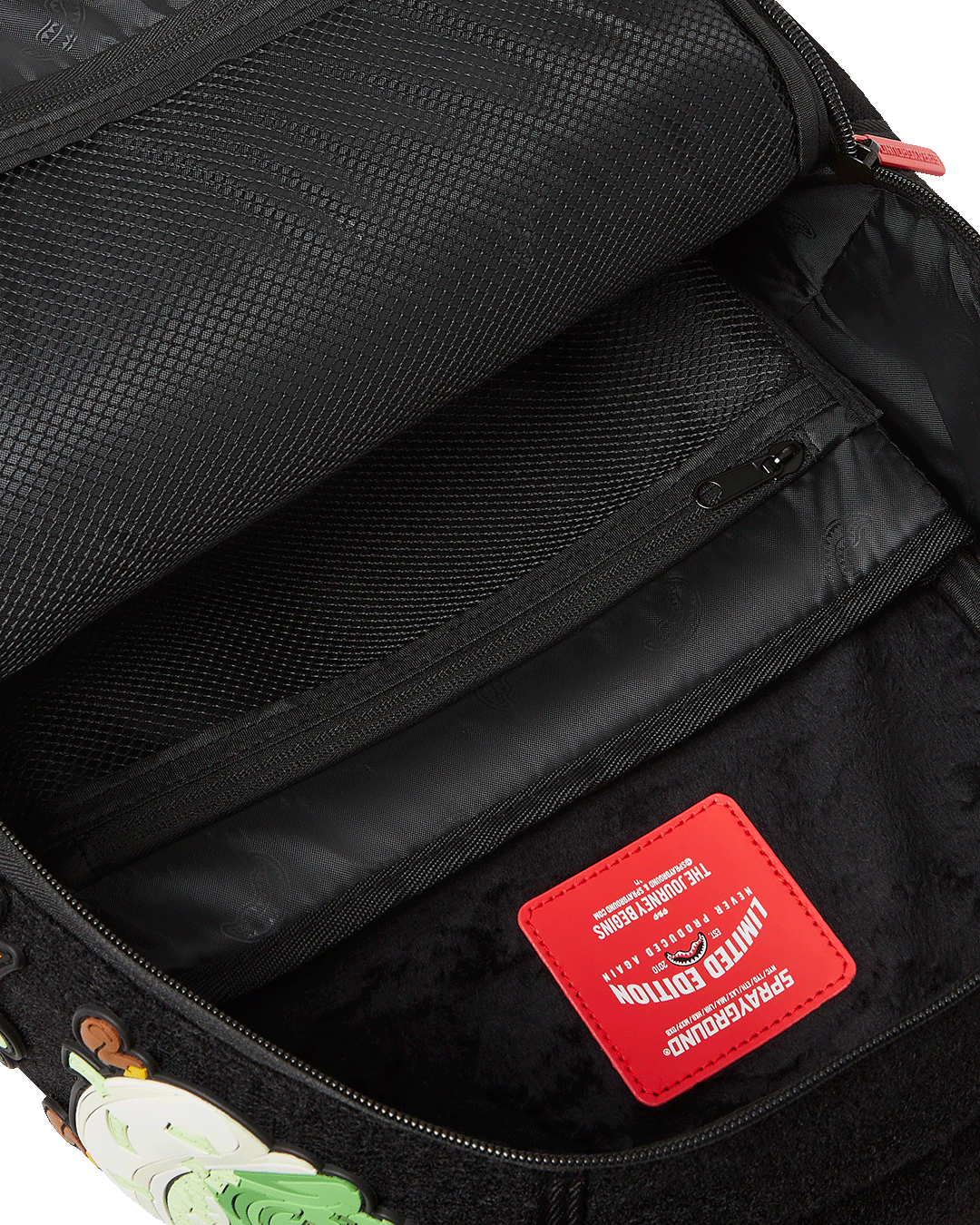 SPRAYGROUND TRANCE PARTY PATCHES BACKPACK (23 VELCRO REMOVABLE PATCHES)