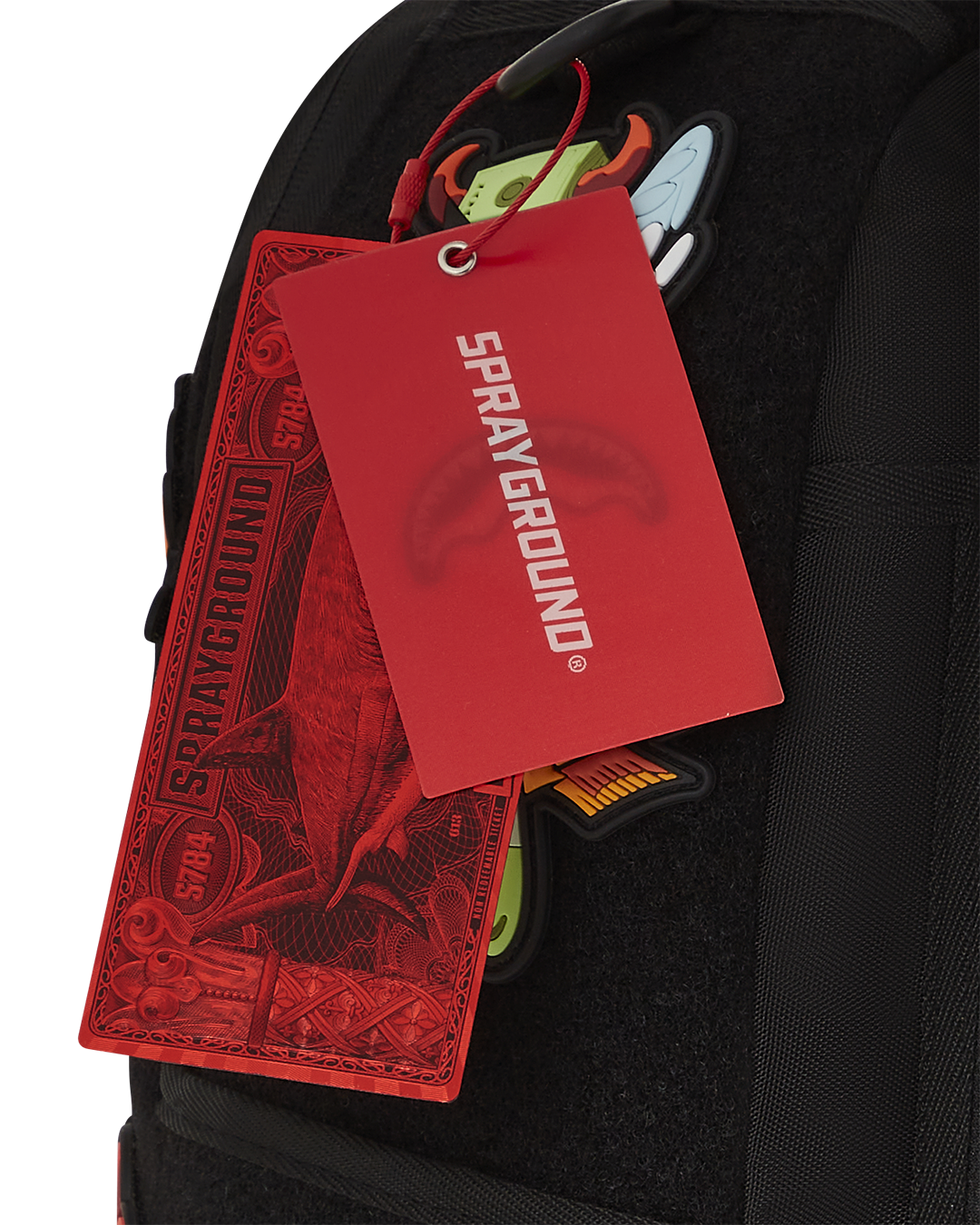 SPRAYGROUND TRANCE PARTY PATCHES BACKPACK (23 VELCRO REMOVABLE PATCHES)