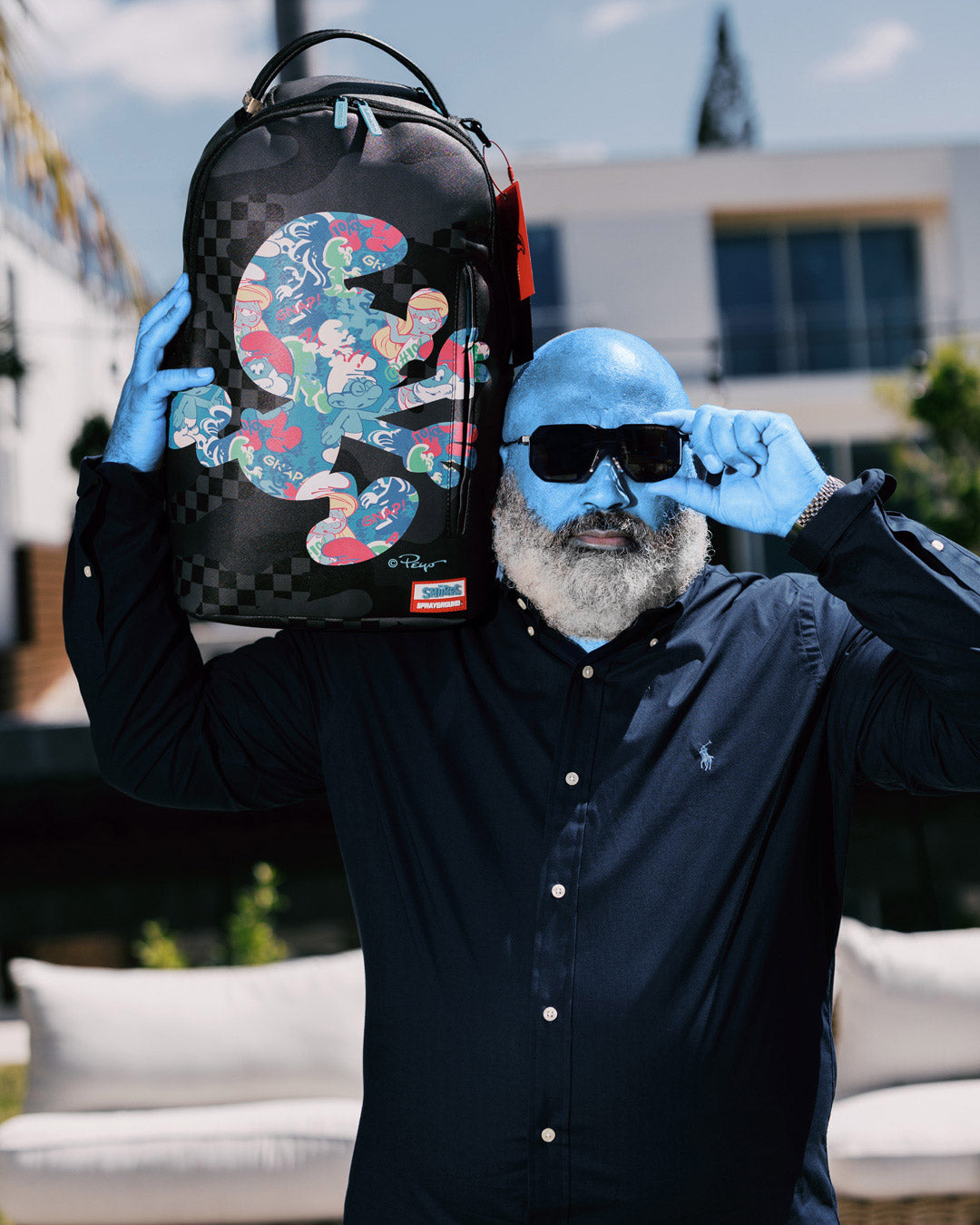 SPRAYGROUND SMURFS WITHIN DLXSV BACKPACK
