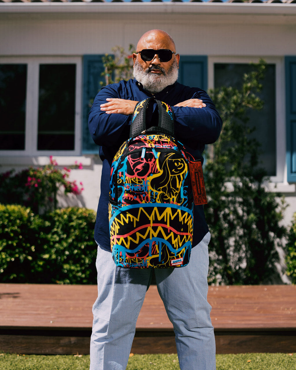SPRAYGROUND SMURFS NEON DRIP DLXSR BACKPACK