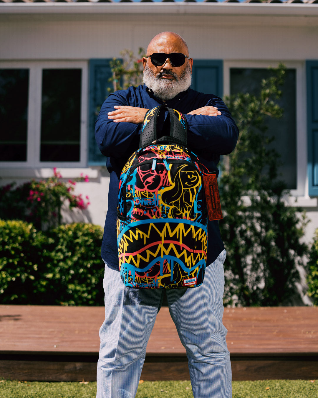 SPRAYGROUND SMURFS NEON DRIP DLXSR BACKPACK