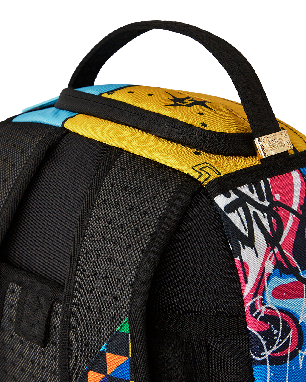 SPRAYGROUND COLLAGE OF RANDOM DLXSR BACKPACK