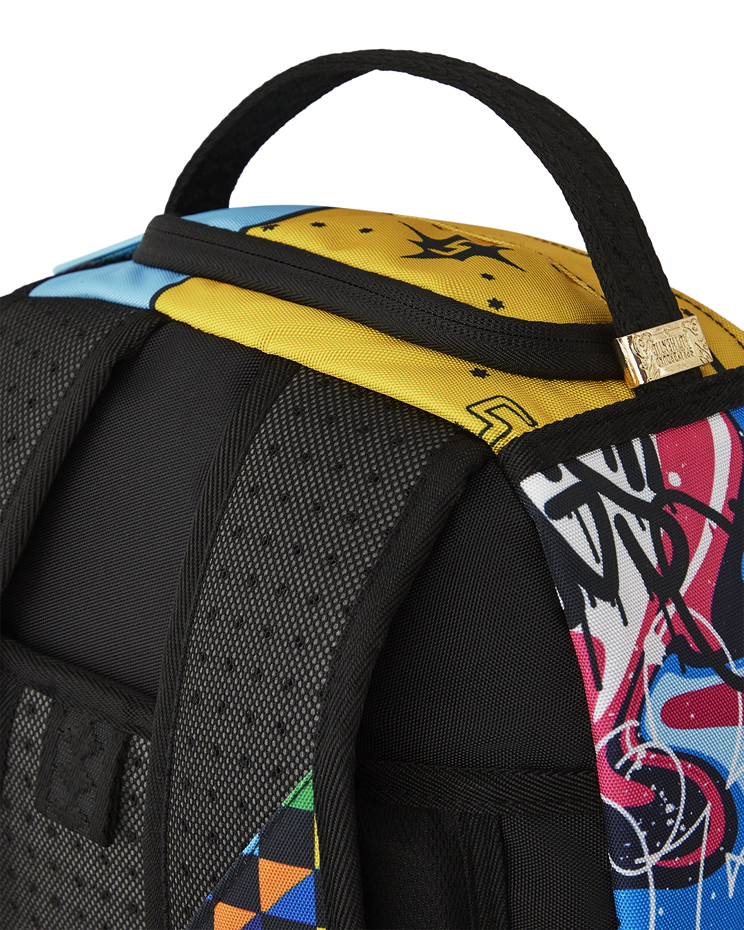 SPRAYGROUND COLLAGE OF RANDOM DLXSR BACKPACK