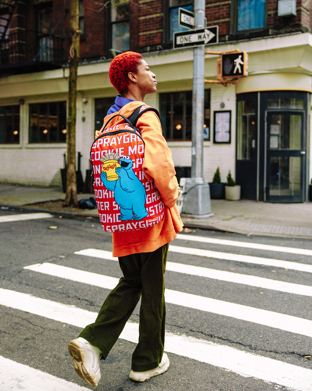 SPRAYGROUND COOKIE MONSTER BIG DOUGH DLXSR BACKPACK
