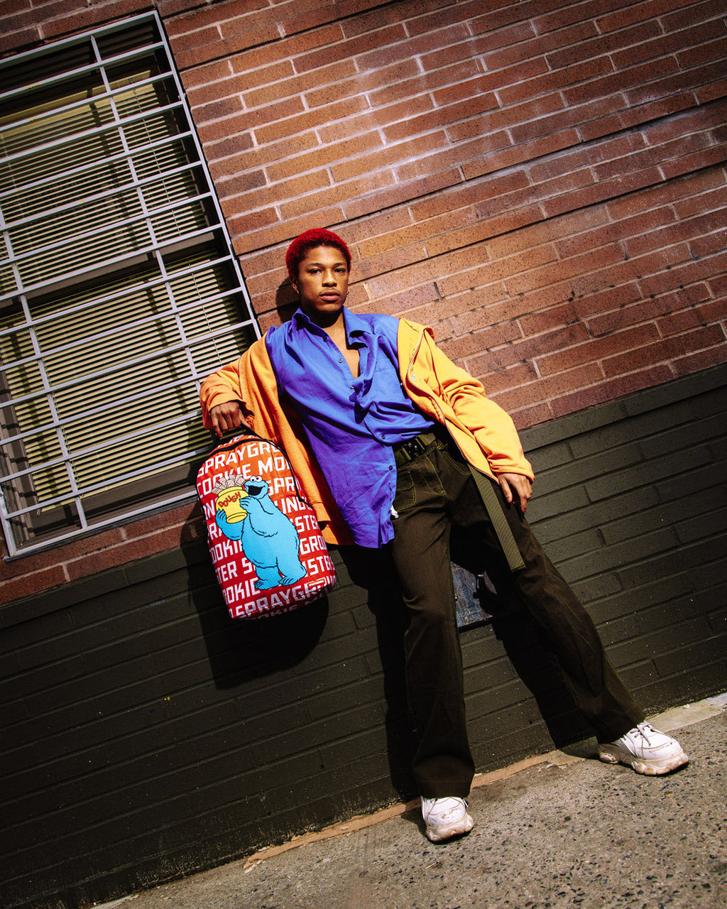 SPRAYGROUND COOKIE MONSTER BIG DOUGH DLXSR BACKPACK