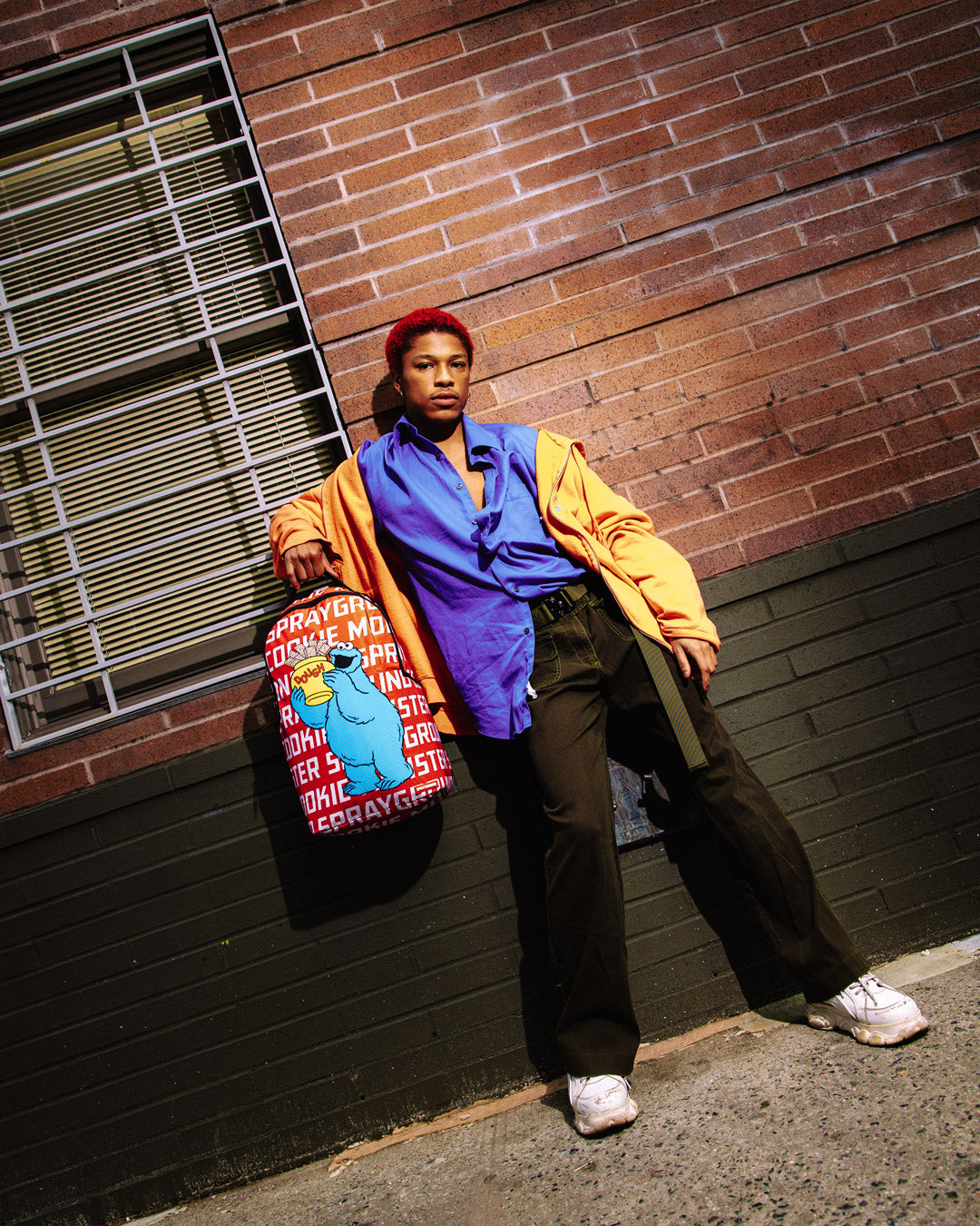 SPRAYGROUND COOKIE MONSTER BIG DOUGH DLXSR BACKPACK