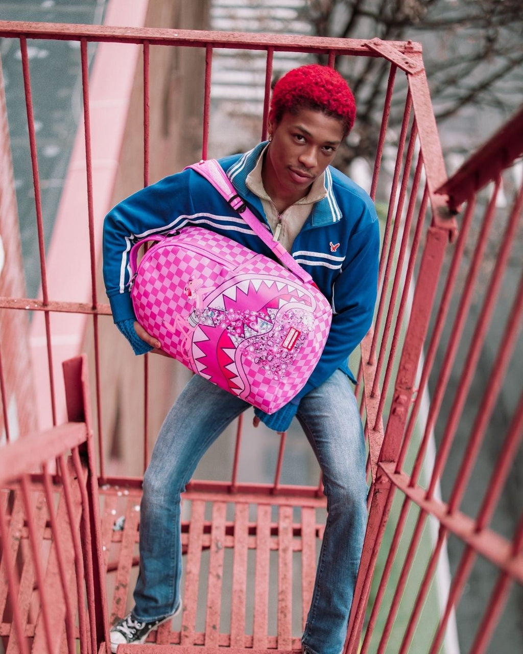 SPRAYGROUND PINK PANTHER JUST DOIN MY JOB