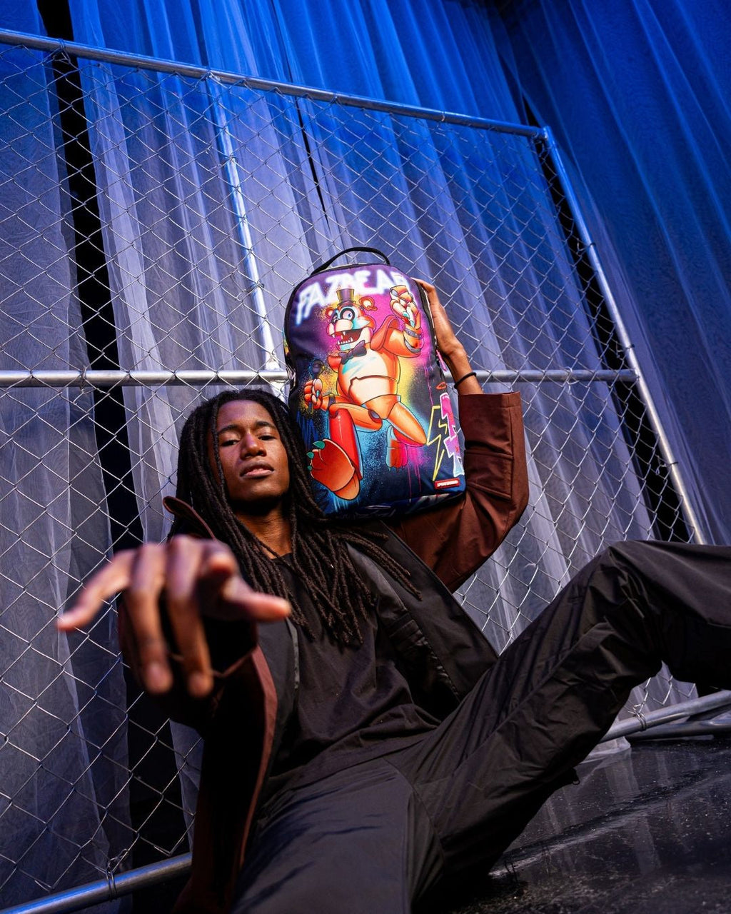 SPRAYGROUND FIVE NIGHTS AT FREDDY'S: GLAMROCK ROCKOUT DLXSR BACKPACK