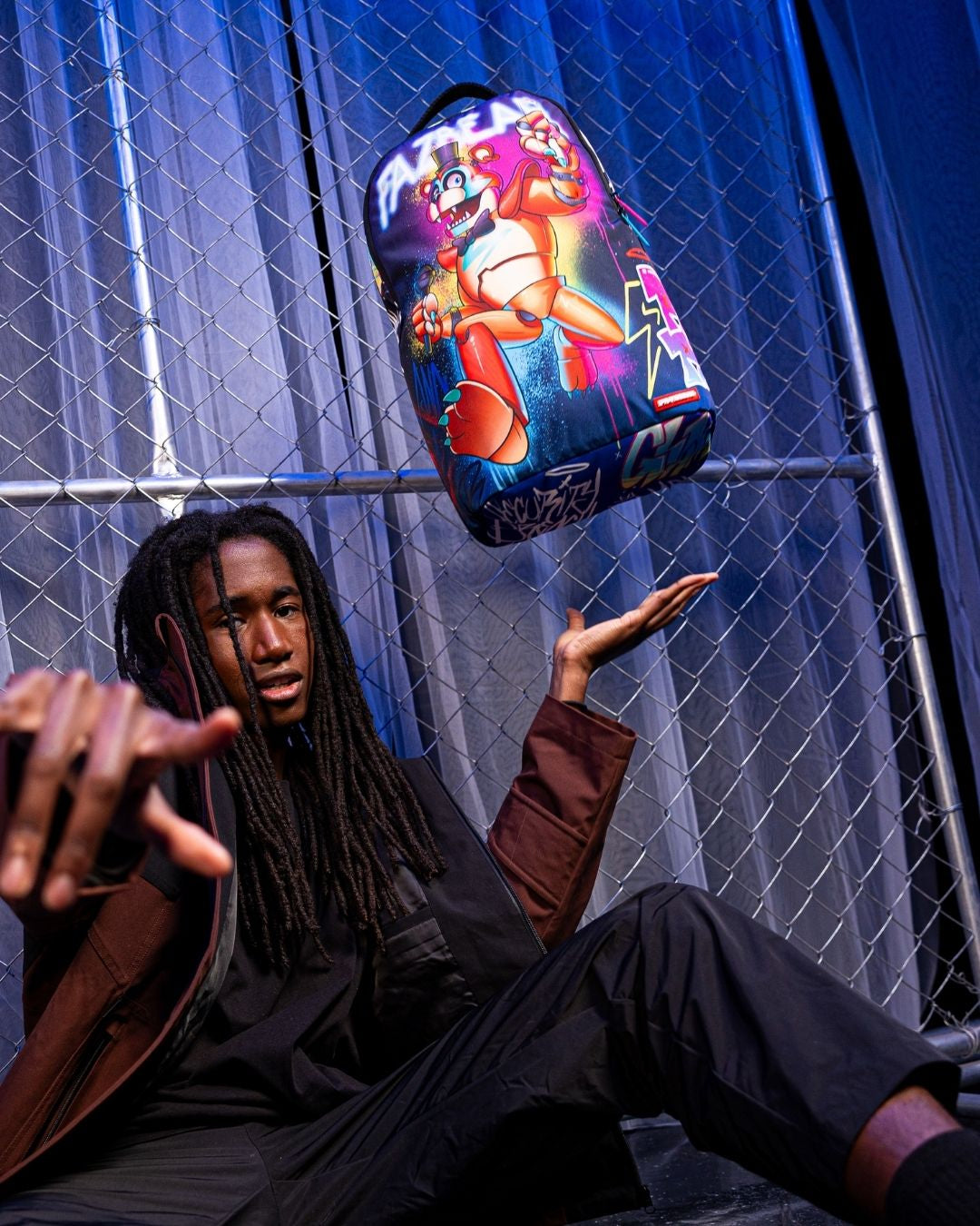 SPRAYGROUND FIVE NIGHTS AT FREDDY'S: GLAMROCK ROCKOUT DLXSR BACKPACK