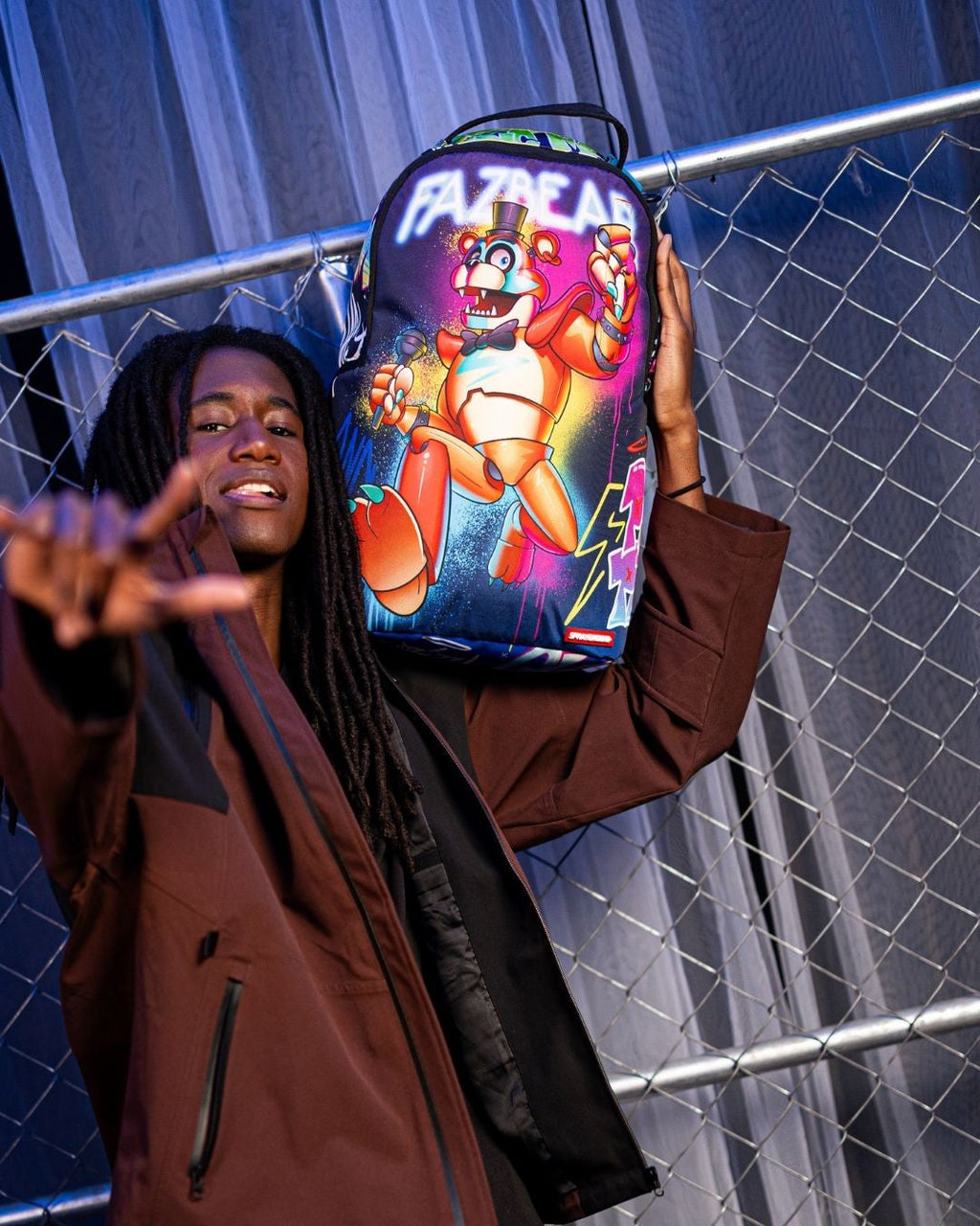 SPRAYGROUND FIVE NIGHTS AT FREDDY'S: GLAMROCK ROCKOUT DLXSR BACKPACK