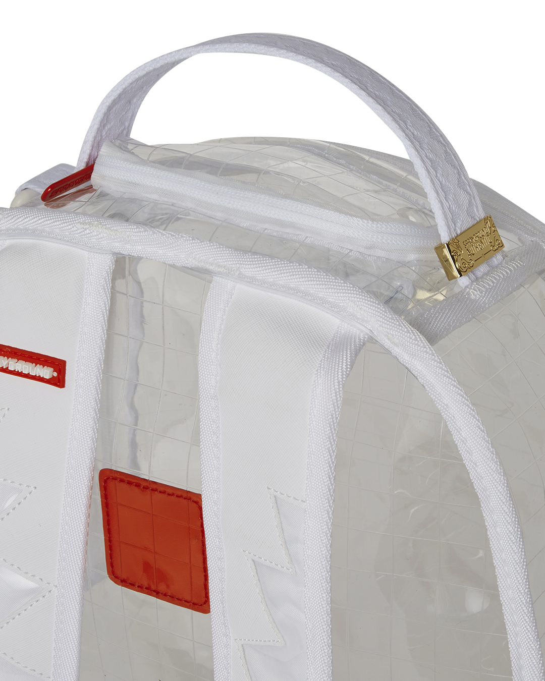 SPRAYGROUND CLEAR VISION SHARKS IN PARIS - 100% ALL CLEAR DLX BACKPACK