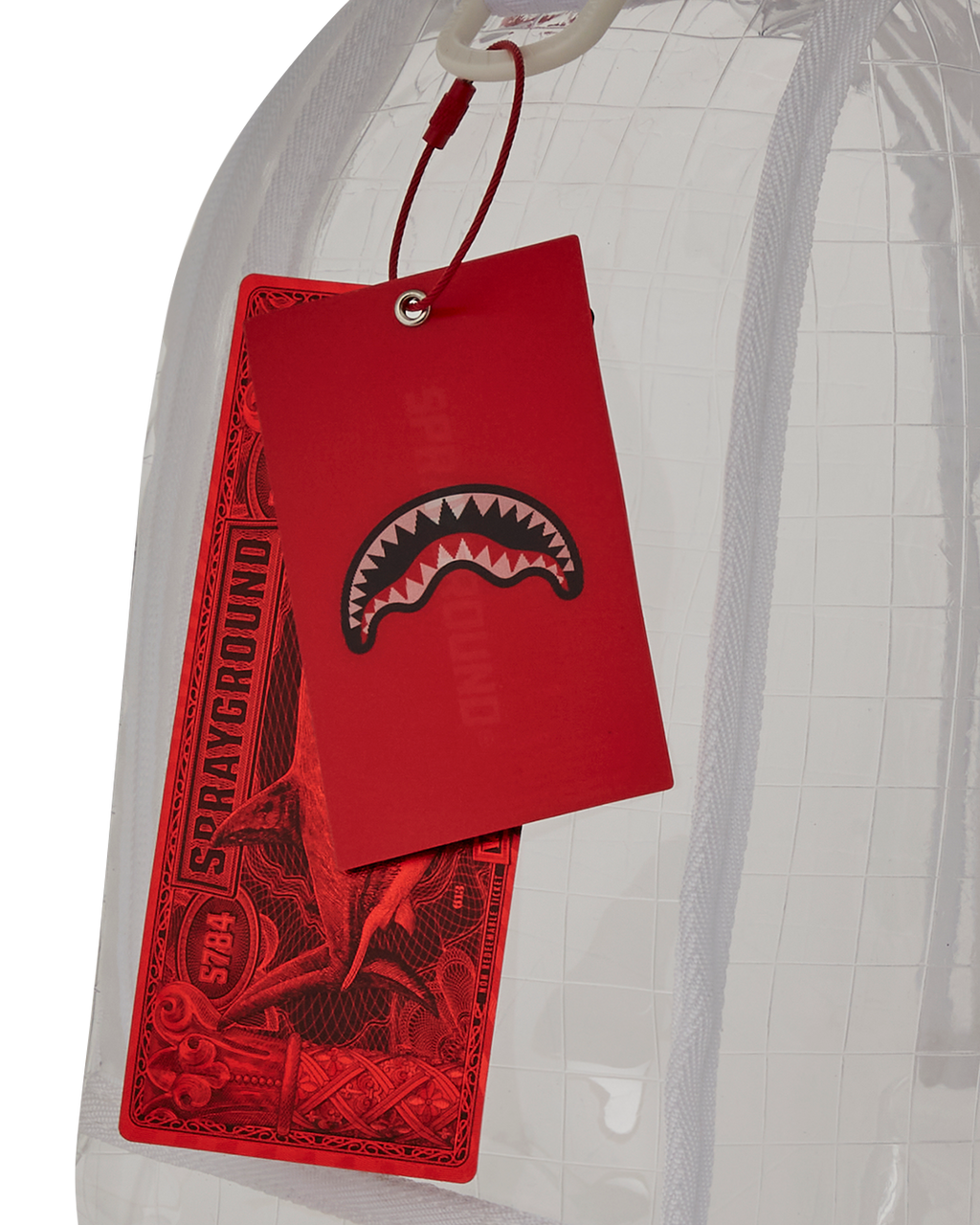 SPRAYGROUND CLEAR VISION SHARKS IN PARIS - 100% ALL CLEAR DLX BACKPACK