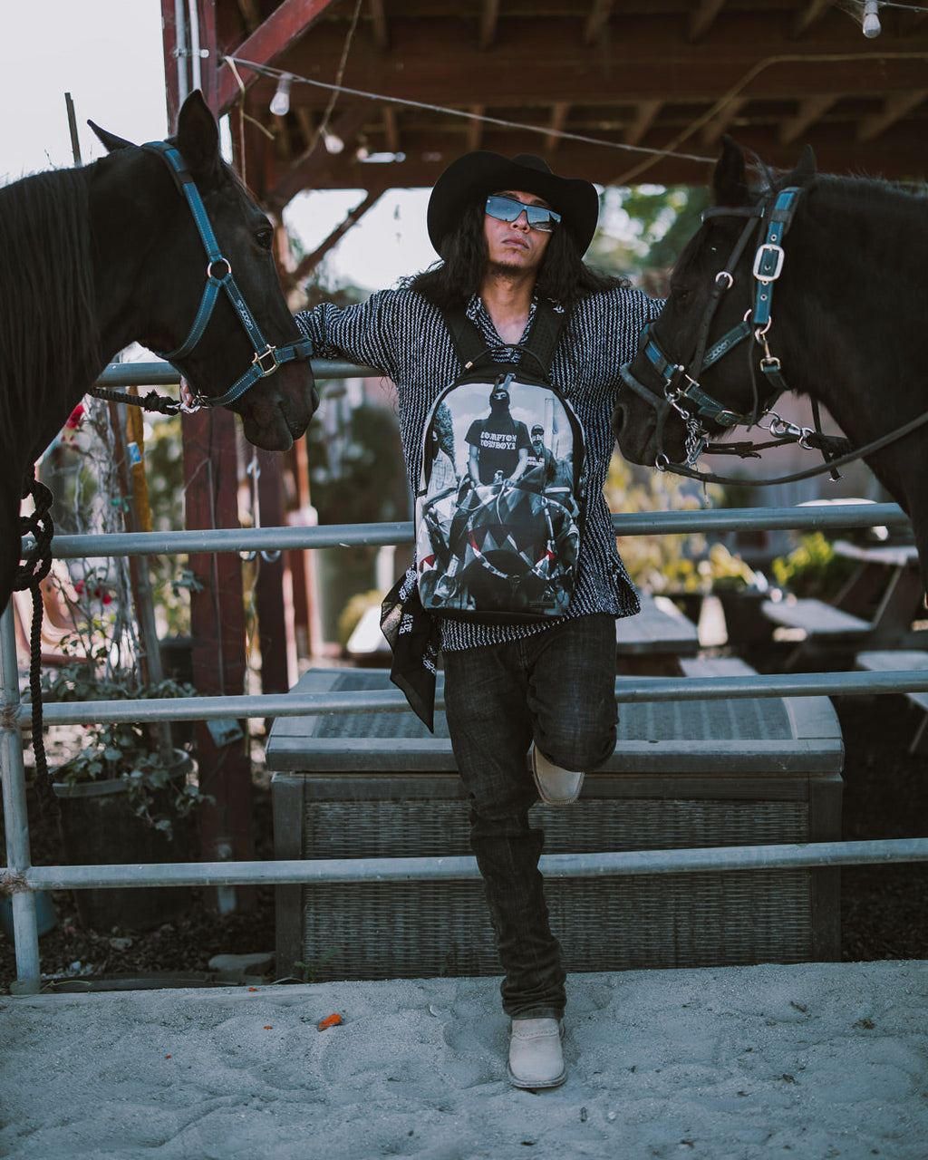 SPRAYGROUND COMPTON COWBOYS RIDE ALONE BACKPACK