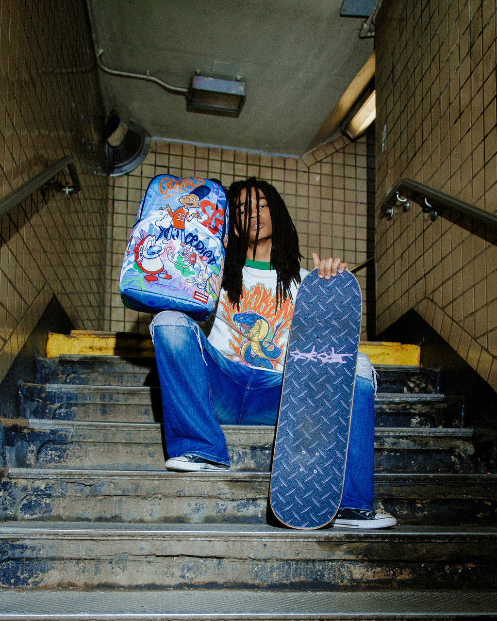 SPRAYGROUND NICK 90S CREW STANDING OUT DLXSR BACKPACK