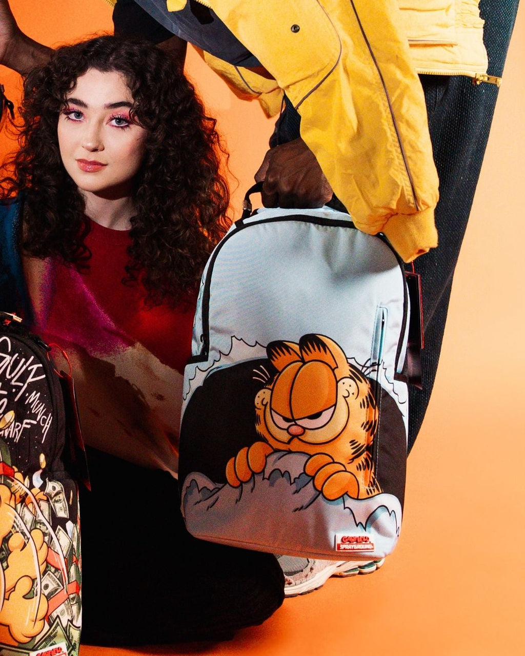 SPRAYGROUND GARFIELD BADBOY FOR RIPPING THE SHARKMOUTH DLXSR BACKPACK