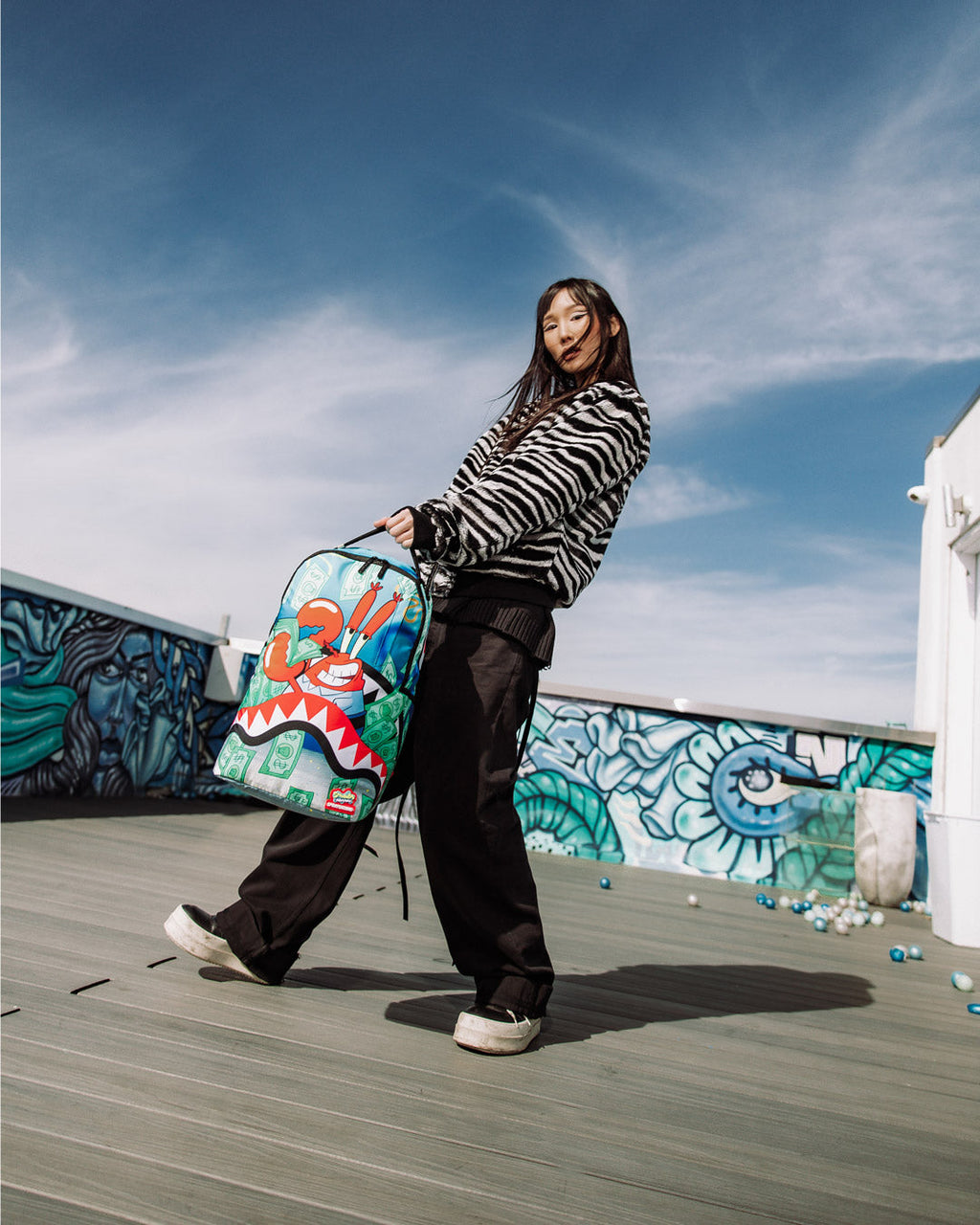SPRAYGROUND MR. KRABS ACCOUNTS PAYABLE DLXSR BACKPACK
